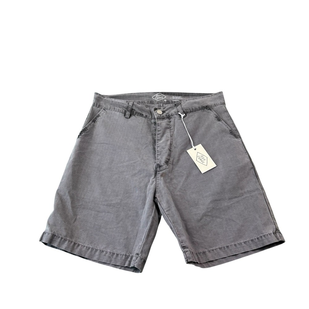 Alex Crane Organic Cotton Flat Front Antiqued Gray Button Fly Chino 30 NWT